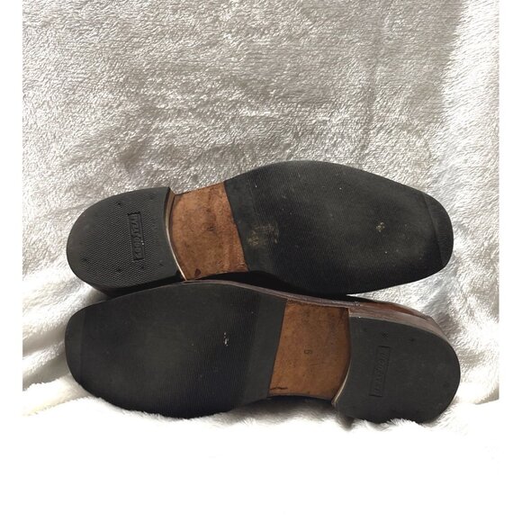 Pronto Uomo Firenze Men’s Size 9 M Brown Leather Cap Toe Italian Leather Oxford - Picture 5 of 7